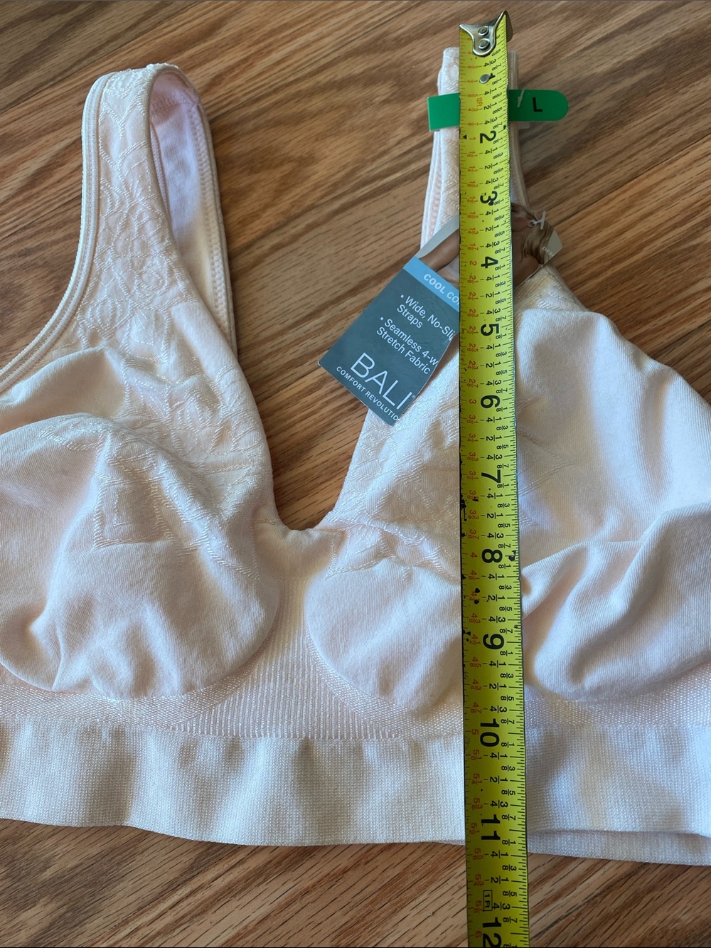 Bali Wireless Seamless Bra - NWT Champagne Large Intimates - Picture 9 of 9